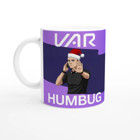 VAR Humbug Christmas Football Mug