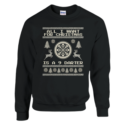 All I Want For Christmas Is A 9 Darter - Christmas Jumper – Navy