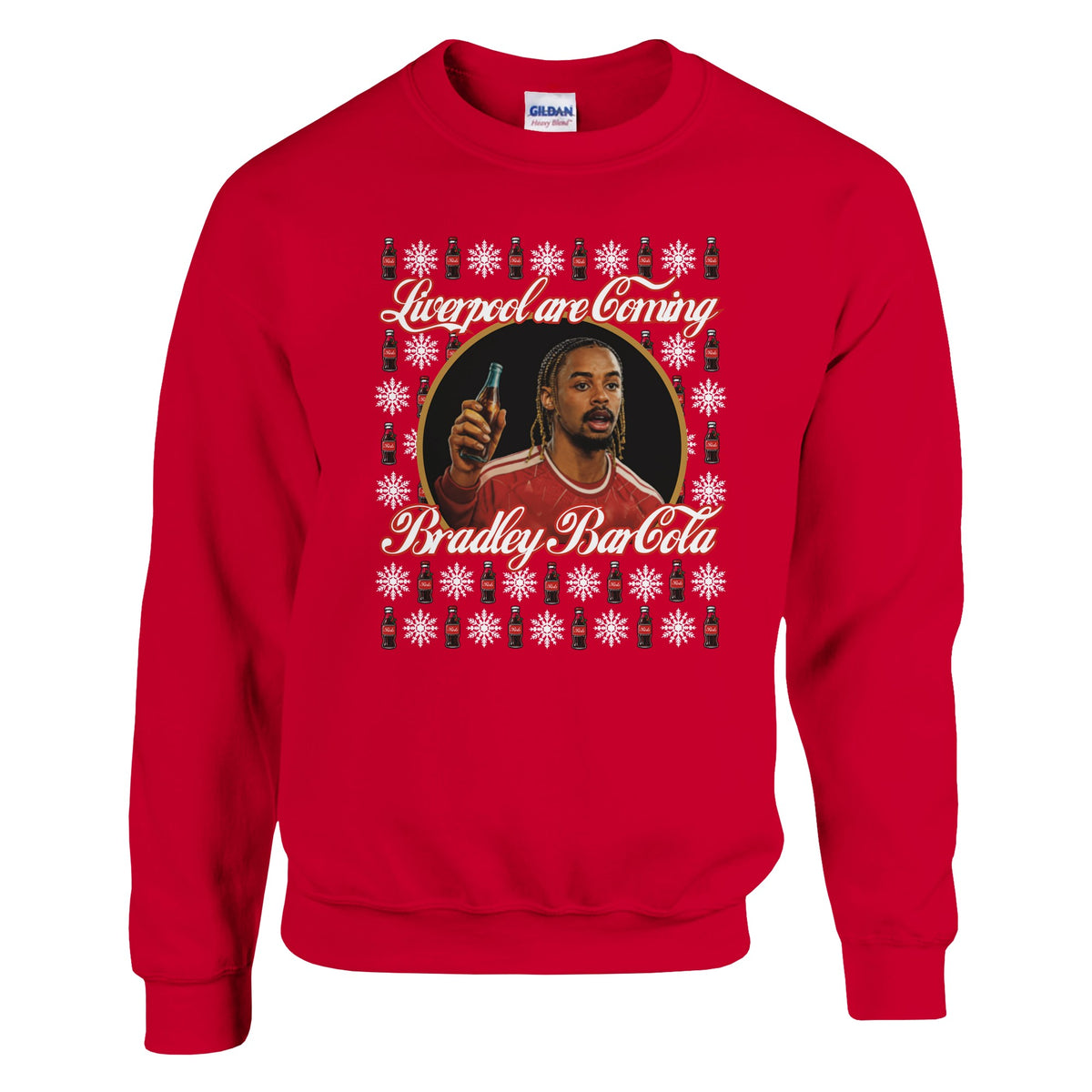 Bradley Barcola Liverpool Christmas Jumper in Black