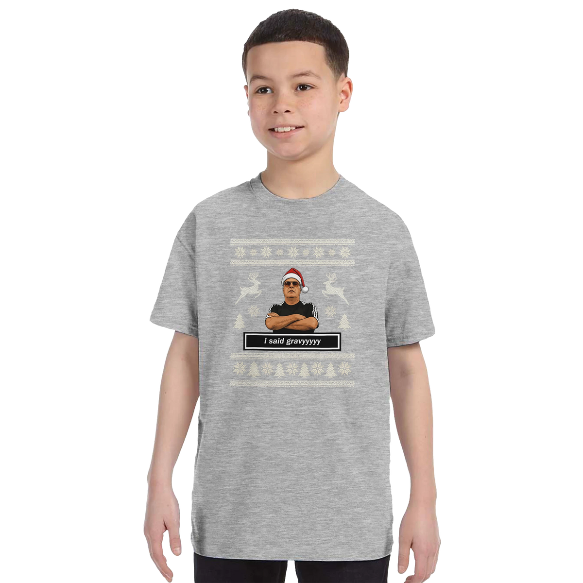 Kids - I Said Gravyyyy - Sam Allardyce Christmas T-Shirt – Sport Grey product image