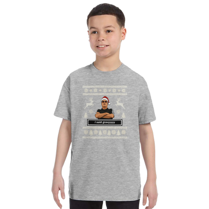 Kids - I Said Gravyyyy - Sam Allardyce Christmas T-Shirt – Sport Grey product image