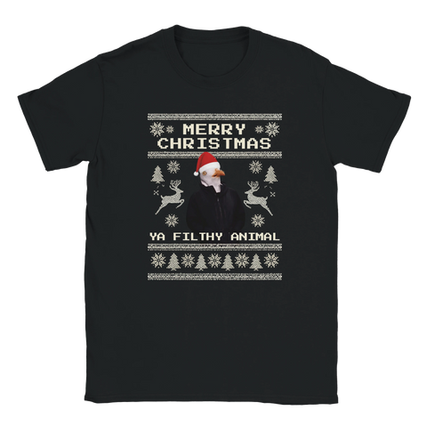 Ya Filthy Animal - Brighton Seagull Christmas T-Shirt