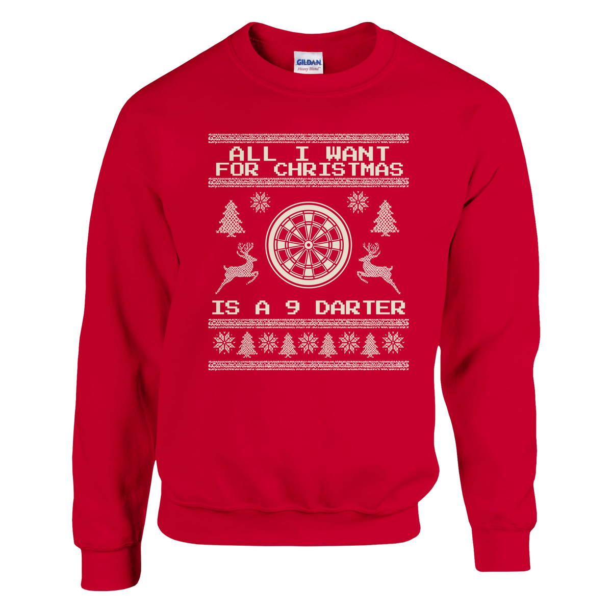 All I Want For Christmas Is A 9 Darter - Christmas Jumper – Sport Grey