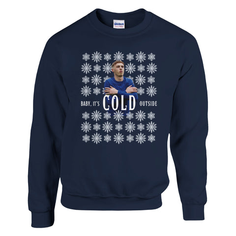 Baby It's Cold Outside - Cole Palmer Chelsea Christmas Jumper