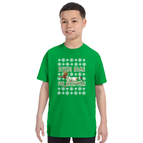 Kids: Diving Home for Christmas - Henrik Larsson Christmas T-Shirt