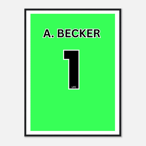 Alisson Becker Liverpool Framed Art Print