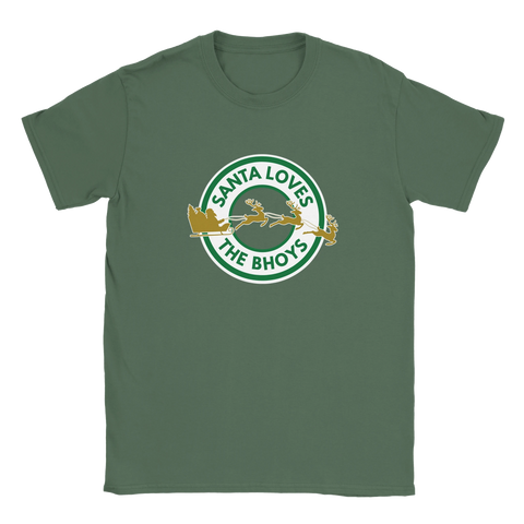 Santa Loves The Bhoys - Celtic Christmas T-Shirt