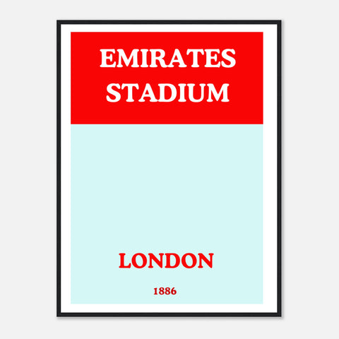 Arsenal Monopoly Emirates Stadium Framed Print