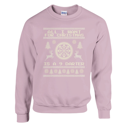 All I Want For Christmas Is A 9 Darter - Christmas Jumper – Black