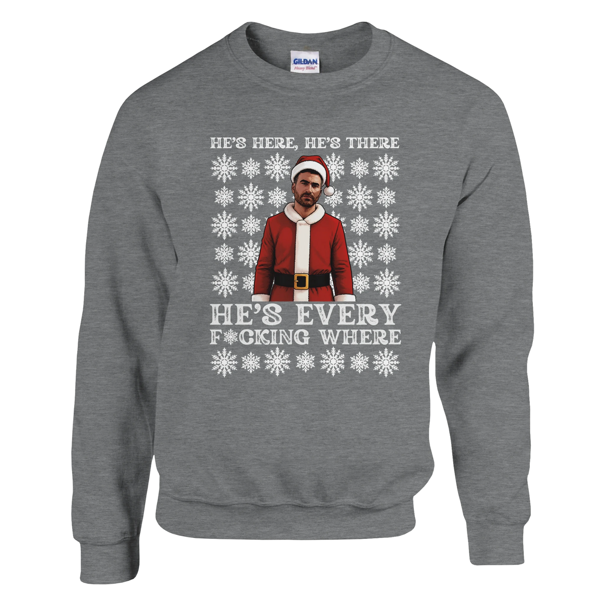 He's Here, He's There - Roy Kent Christmas Jumper – Sport Grey product image