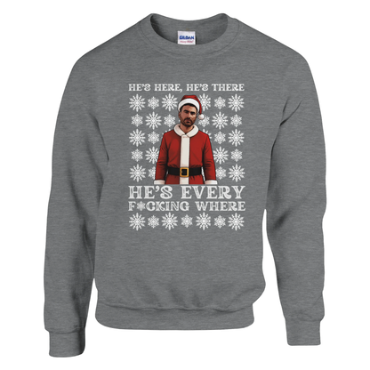 He's Here, He's There - Roy Kent Christmas Jumper – Sport Grey product image
