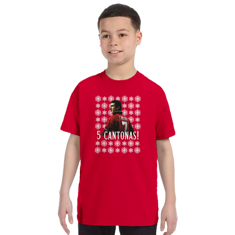 Kids - 5 Cantonas! Manchester United Christmas T-Shirt