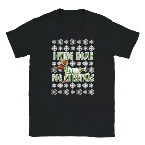 Diving Home for Christmas - Henrik Larsson Christmas T-Shirt
