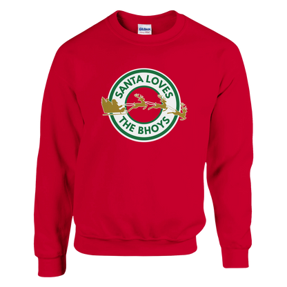 Santa Loves the Bhoys - Celtic Christmas Jumper – Sport Grey