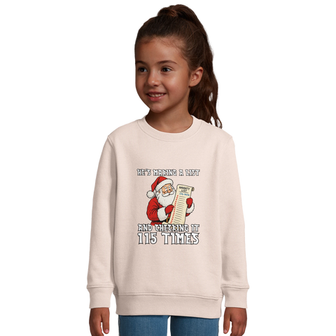 Kids - Checking It 115 Times - Man City Naughty List Christmas Jumper