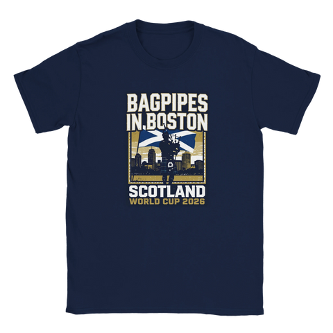 Bagpipes in Boston - Scotland World Cup T-Shirt
