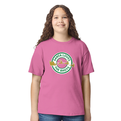 Kids - Santa Loves The Bhoys - Celtic Christmas T-Shirt – Azalea Pink