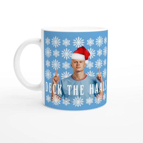 Deck the Haals - Man City Erling Haaland Christmas Mug