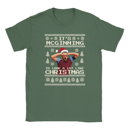 It’s McGinning To Look a Lot Like Christmas - Christmas T-Shirt – Military Green product image