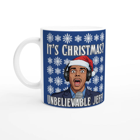 Unbelievable Jeff! Chris Kamara Christmas Mug