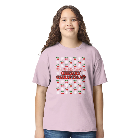 Kids’ Cherry Christmas – Bournemouth Christmas T‑Shirt
