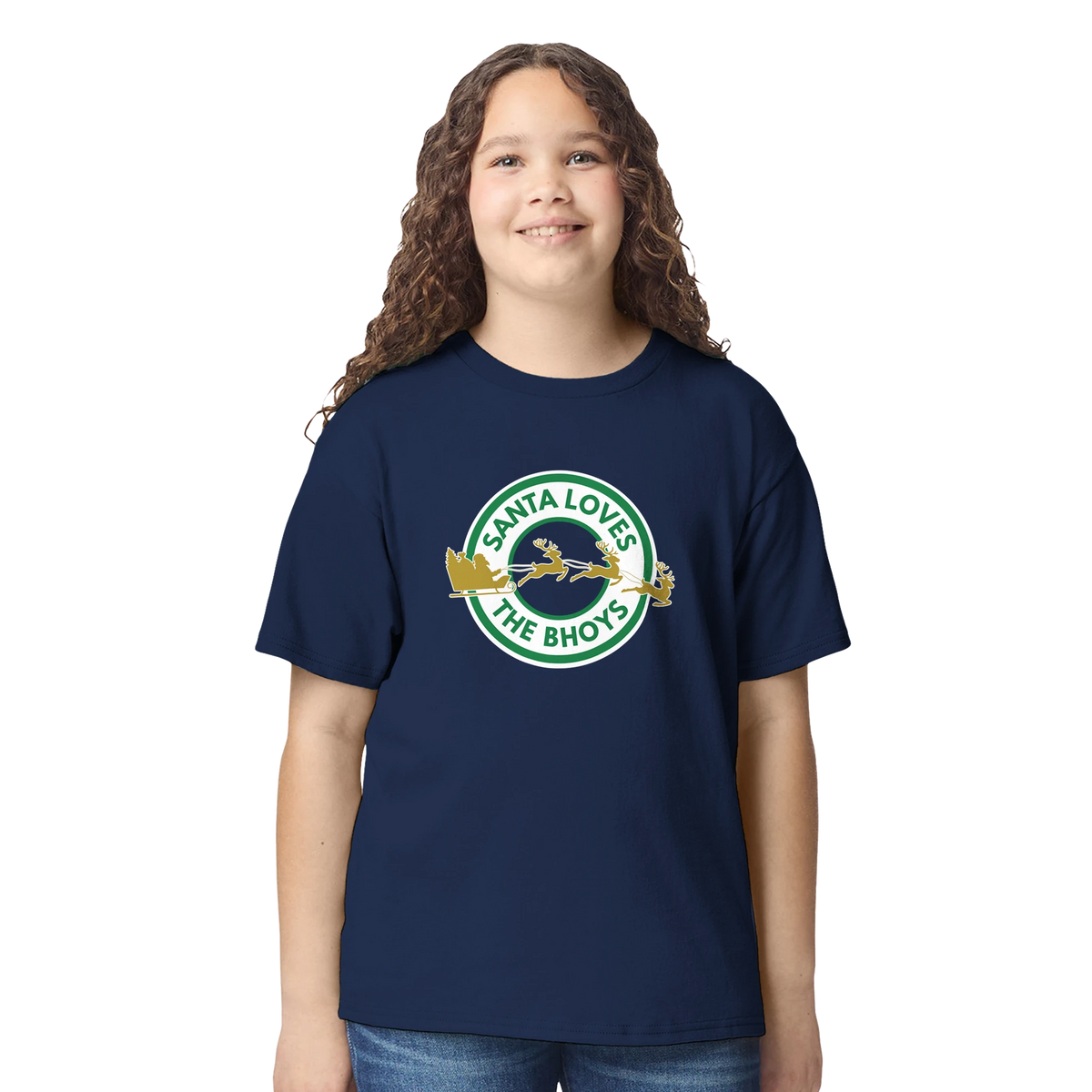 Kids - Santa Loves The Bhoys - Celtic Christmas T-Shirt – Red