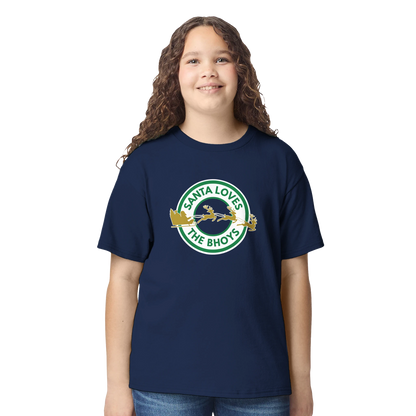 Kids - Santa Loves The Bhoys - Celtic Christmas T-Shirt – Red