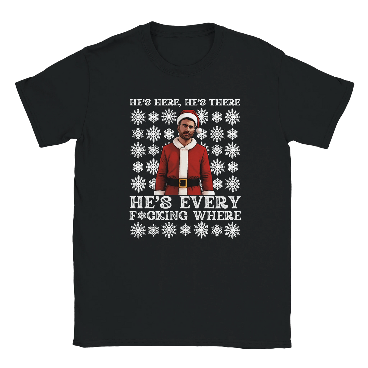 He's Here, He's There - Roy Kent Christmas T-Shirt – Black product image