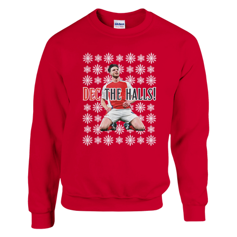 Dec The Halls! Arsenal Declan Rice Christmas Jumper