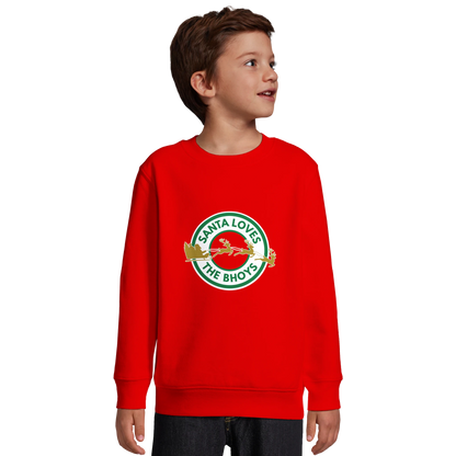 Kids - Santa Loves The Bhoys - Celtic Christmas Jumper – French Navy