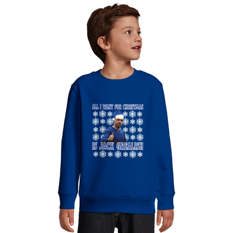Kids - All I Want for Christmas is Jack Grealish Christmas Jumper
