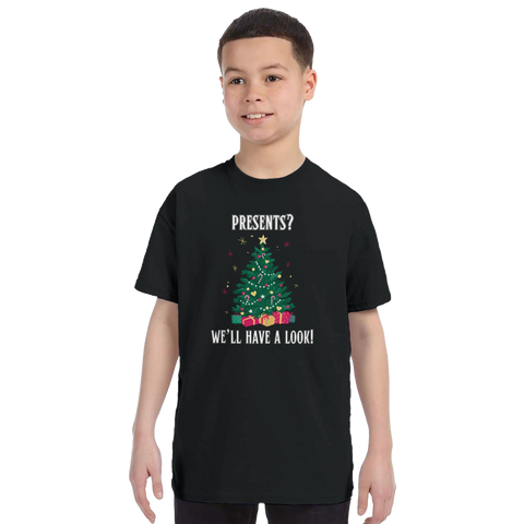 Kids - Presents? We'll Have a Look! Christmas T-Shirt
