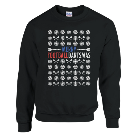 Merry Football Dartsmas Christmas Jumper