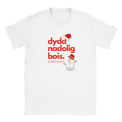 Dydd Nadolig Bois, Ffantastig - Welsh Christmas T-Shirt – Black