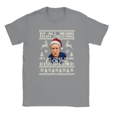 Enjoy It By Being Disciplined - Neil Warnock Christmas T-Shirt