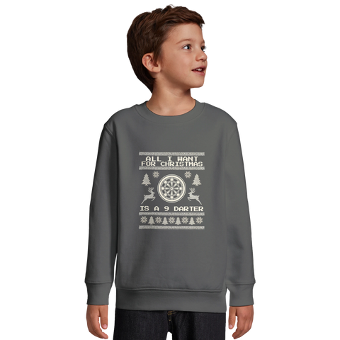 Kids - All I Want For Christmas Is A 9 Darter - Christmas Jumper