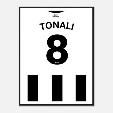 Newcastle United Tonali Framed Art Print