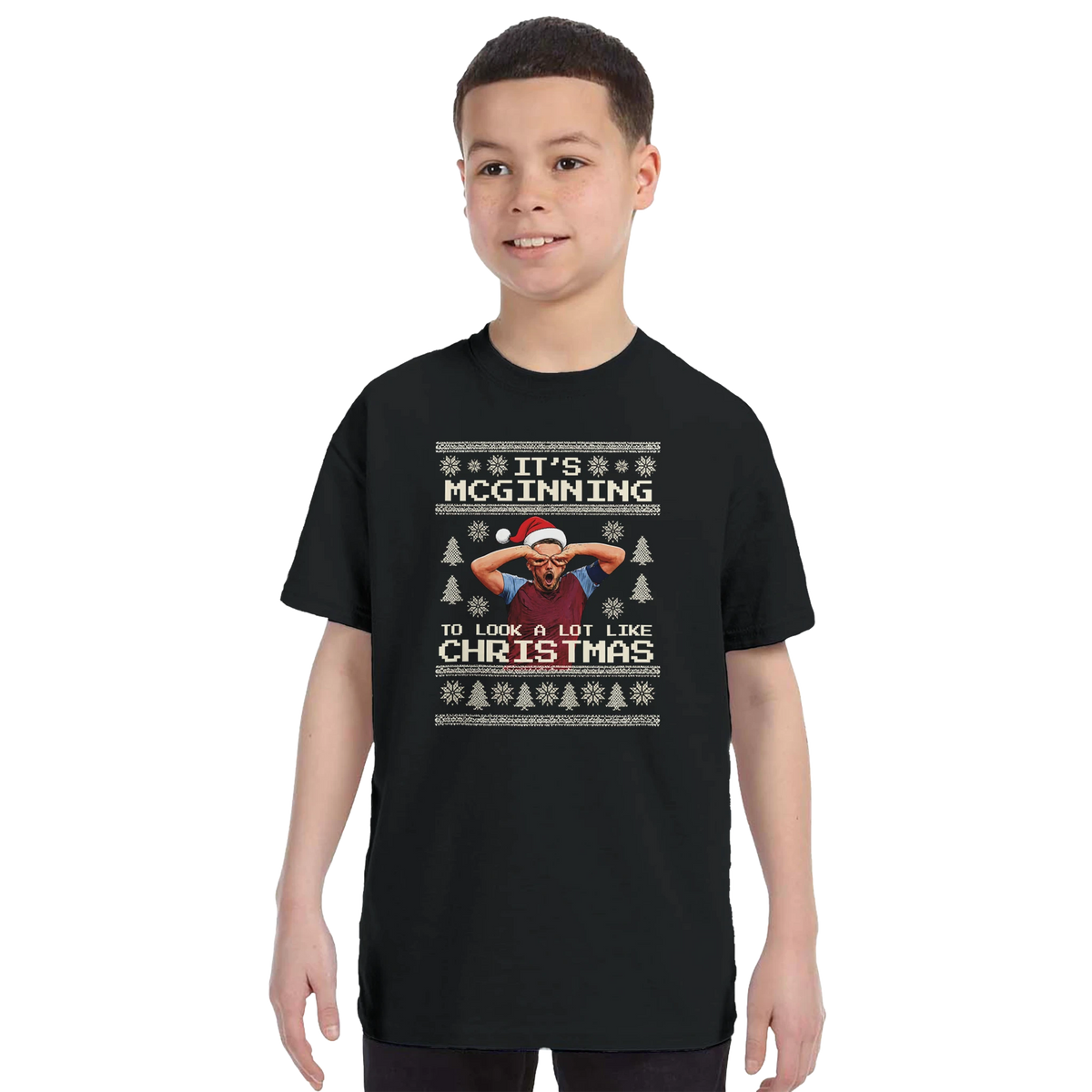 Kids - It’s McGinning To Look a Lot Like Christmas - Christmas T-Shirt – Black product image