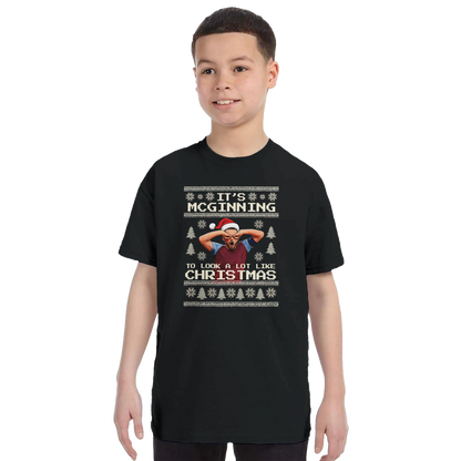 Kids - It’s McGinning To Look a Lot Like Christmas - Christmas T-Shirt – Black product image